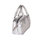 silver shoulder bag